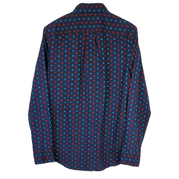 NWT Original penguin floral sapphire button shirt - Picture 5 of 14